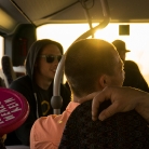 Die Crew im Bus / HockHart / SALZIG Sporthocker / Foto: Stephan Landschütz